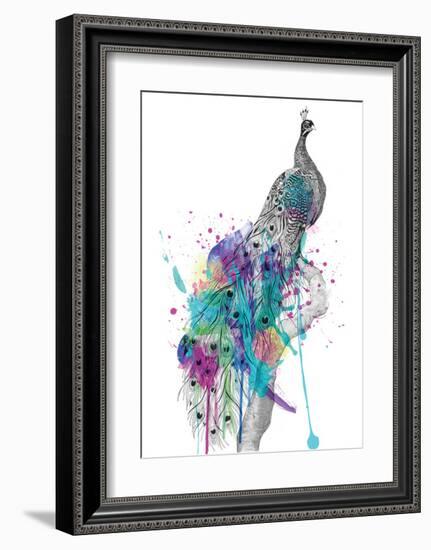 Peacock-Karin Roberts-Framed Art Print