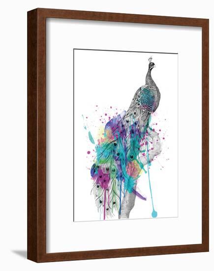 Peacock-Karin Roberts-Framed Art Print