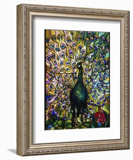 Peacock-American School-Framed Giclee Print