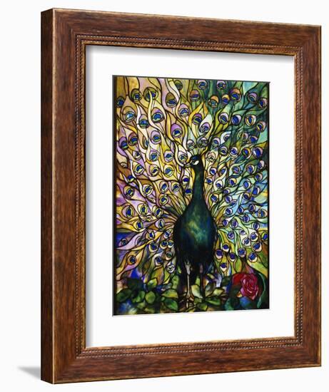 Peacock-American School-Framed Giclee Print