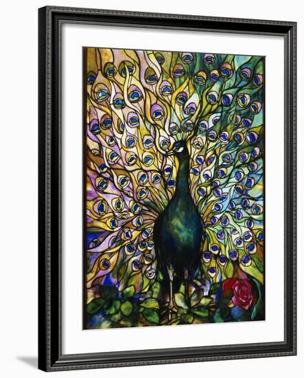 Peacock-American School-Framed Giclee Print