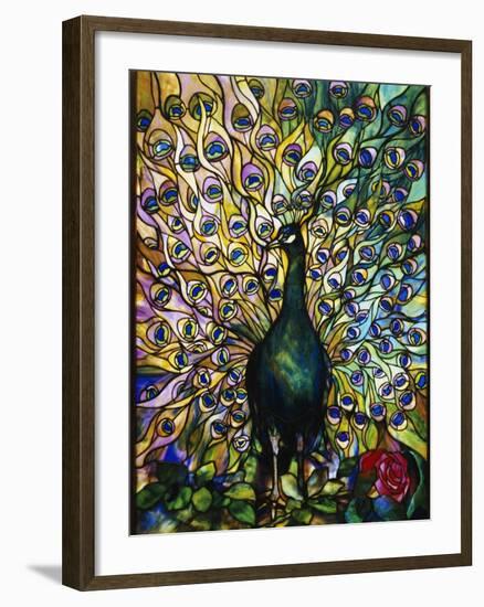 Peacock-American School-Framed Giclee Print