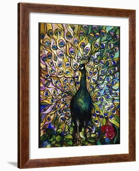 Peacock-American School-Framed Giclee Print