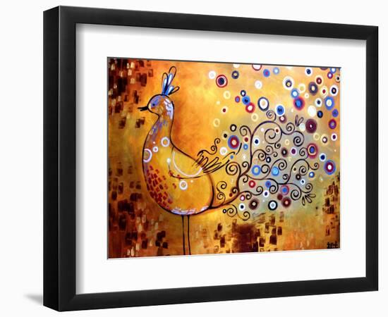 Peacock-Natasha Wescoat-Framed Giclee Print