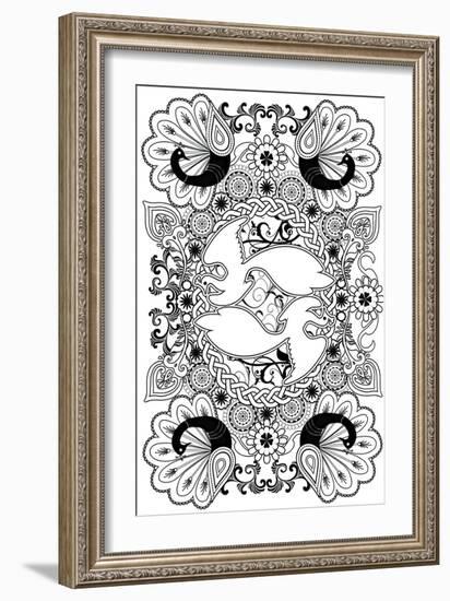 Peacock-Art House Design-Framed Giclee Print