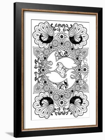 Peacock-Art House Design-Framed Giclee Print