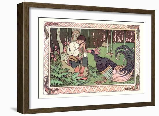 Peacock-Ivan Bilibin-Framed Art Print