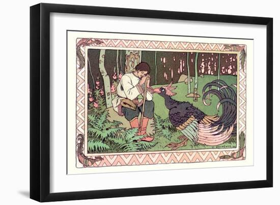 Peacock-Ivan Bilibin-Framed Art Print