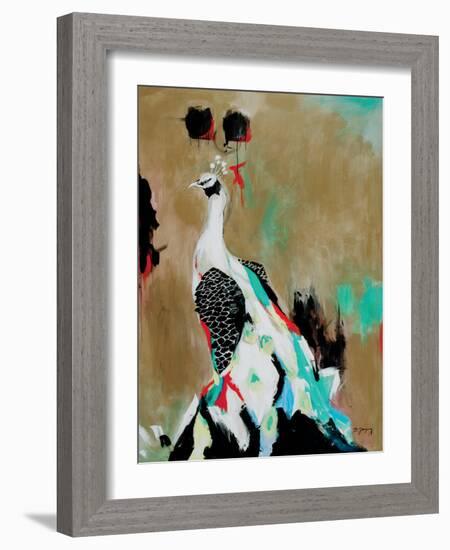 Peacock-Brooke Tangney-Framed Art Print