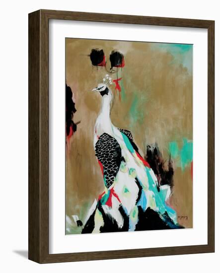 Peacock-Brooke Tangney-Framed Art Print