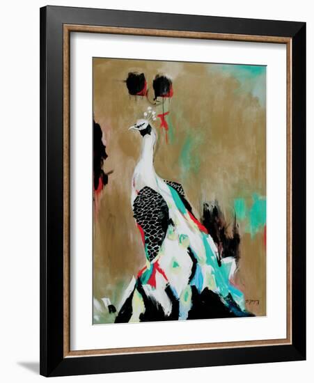 Peacock-Brooke Tangney-Framed Art Print