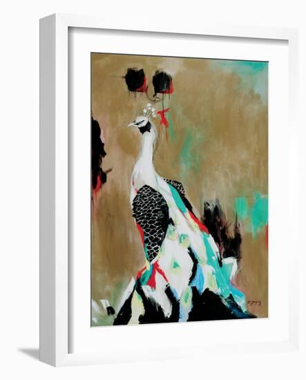 Peacock-Brooke Tangney-Framed Art Print