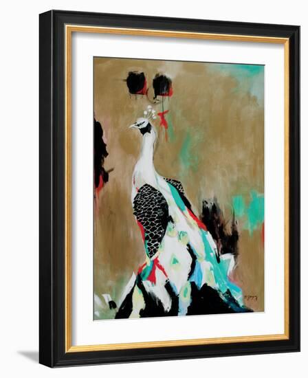 Peacock-Brooke Tangney-Framed Art Print