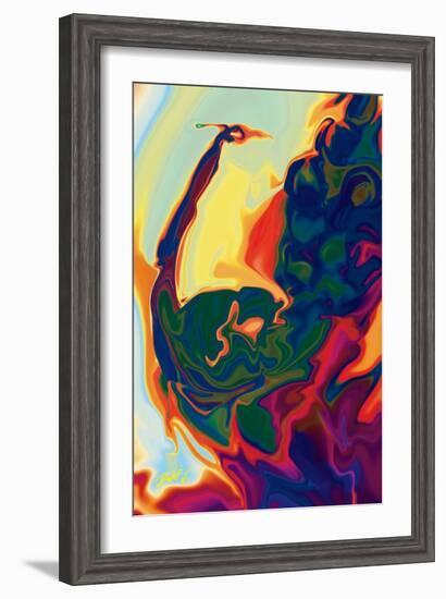 Peacock-Rabi Khan-Framed Art Print