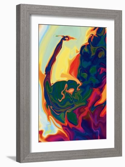 Peacock-Rabi Khan-Framed Art Print