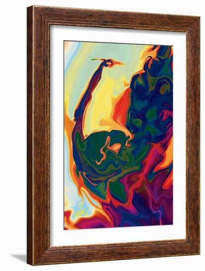 Peacock-Rabi Khan-Framed Art Print