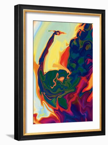 Peacock-Rabi Khan-Framed Art Print