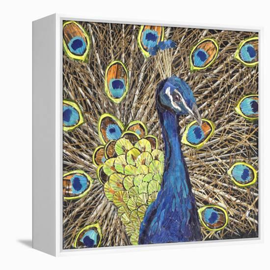 Peacock-Kirstie Adamson-Framed Premier Image Canvas