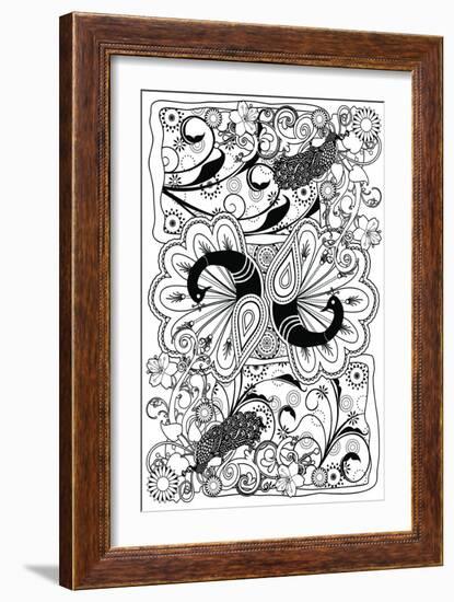 Peacock-Art House Design-Framed Giclee Print