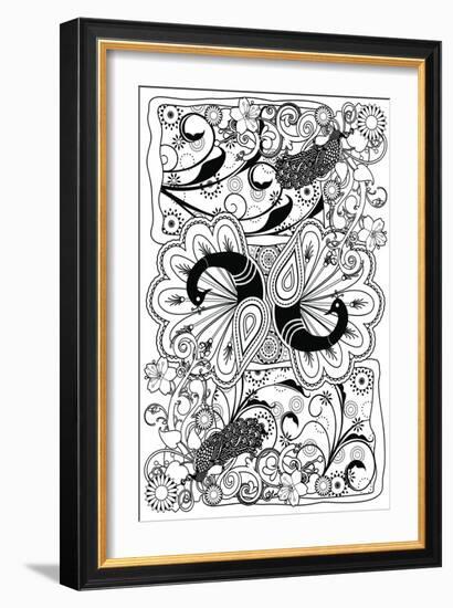 Peacock-Art House Design-Framed Giclee Print