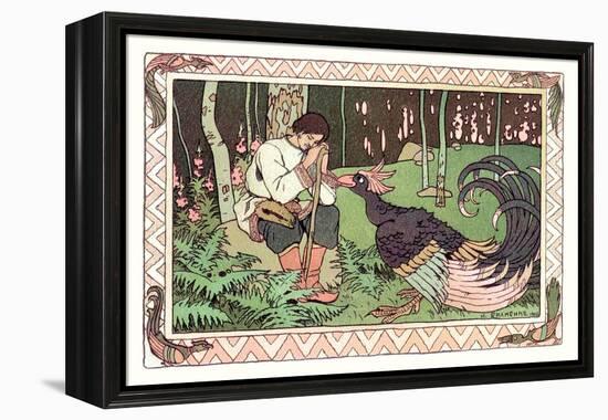 Peacock-Ivan Bilibin-Framed Stretched Canvas