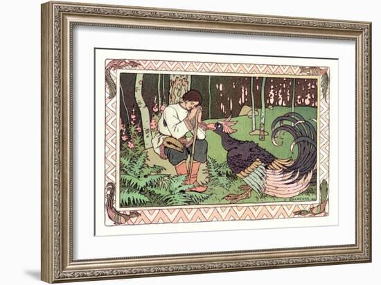 Peacock-Ivan Bilibin-Framed Art Print