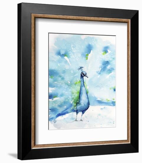 Peacocking Around-Sillier than Sally-Framed Art Print