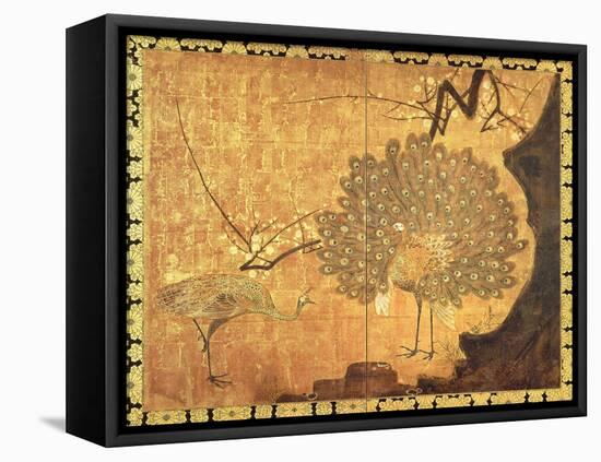 Peacocks, Edo Period-Ogata Korin-Framed Premier Image Canvas