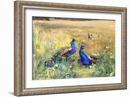 Peacocks in a Field-Mildred Anne Butler-Framed Giclee Print