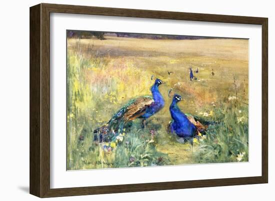 Peacocks in a Field-Mildred Anne Butler-Framed Giclee Print