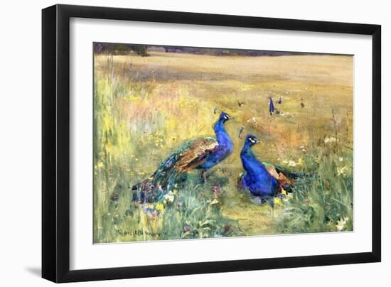 Peacocks in a Field-Mildred Anne Butler-Framed Giclee Print