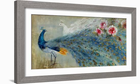 Peacocks-Mei-Framed Giclee Print