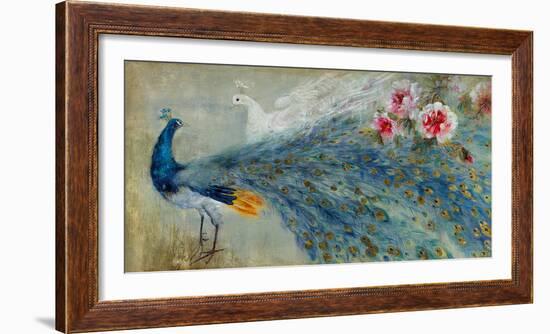 Peacocks-Mei-Framed Giclee Print