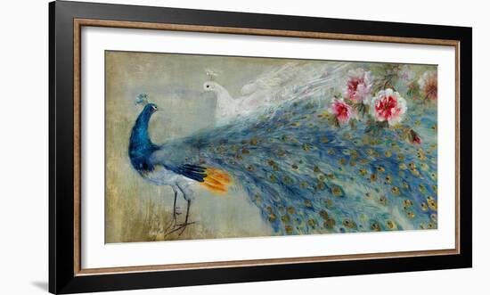 Peacocks-Mei-Framed Giclee Print