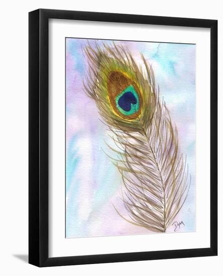 Peacocl Feather 2-Beverly Dyer-Framed Art Print