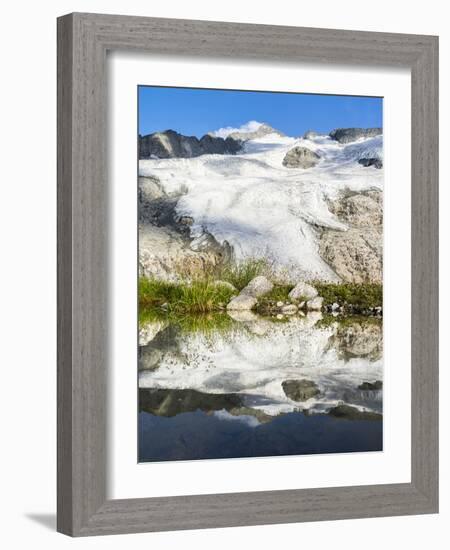 Peak of Mt Grossvenediger, Nationalpark Hohe Tauern, Salzburg, Austria-Martin Zwick-Framed Photographic Print