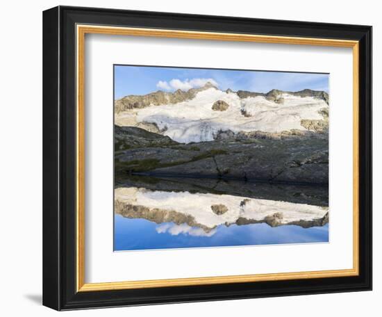 Peak of Mt Grossvenediger, Nationalpark Hohe Tauern, Salzburg, Austria-Martin Zwick-Framed Photographic Print