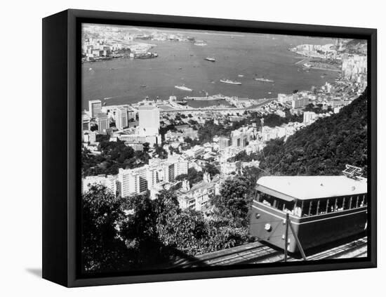 Peak Train with Hong Kong in Foreground-Philip Gendreau-Framed Premier Image Canvas