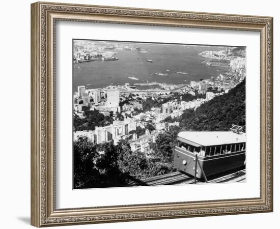 Peak Train with Hong Kong in Foreground-Philip Gendreau-Framed Photographic Print