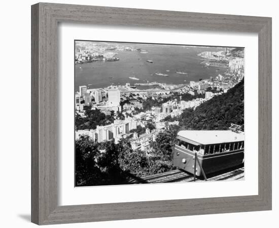 Peak Train with Hong Kong in Foreground-Philip Gendreau-Framed Photographic Print