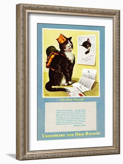 Peake's Favorite Pin-Up Girl-Charles Bracker-Framed Giclee Print