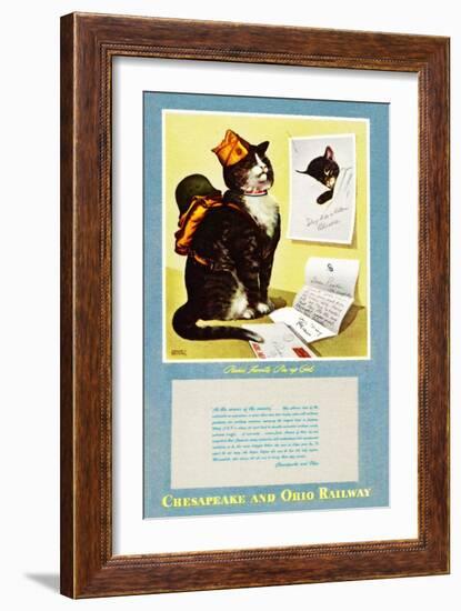 Peake's Favorite Pin-Up Girl-Charles Bracker-Framed Giclee Print