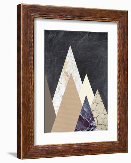 Peaks 2-Design Fabrikken-Framed Art Print