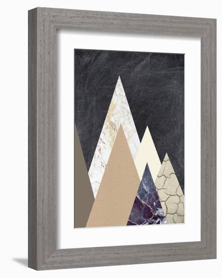 Peaks 2-Design Fabrikken-Framed Art Print