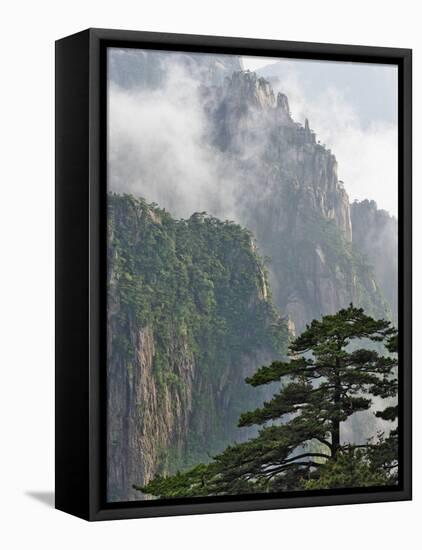 Peaks and Valleys of Grand Canyon in West Sea, Mt. Huang Shan, China-Adam Jones-Framed Premier Image Canvas