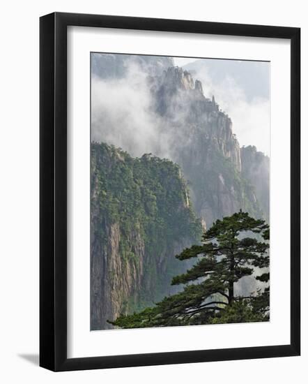 Peaks and Valleys of Grand Canyon in West Sea, Mt. Huang Shan, China-Adam Jones-Framed Photographic Print