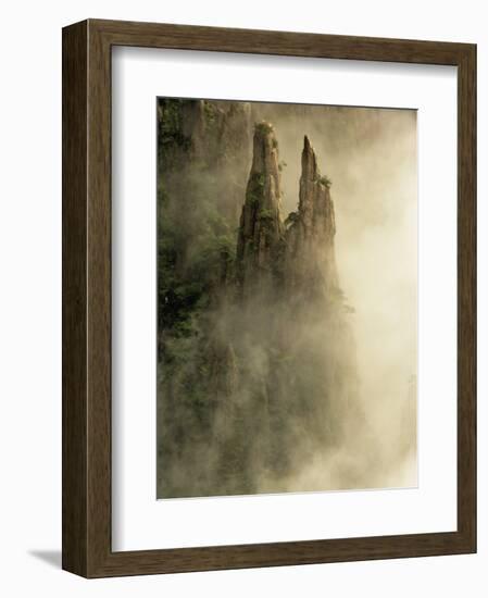 Peaks and Valleys of Grand Canyon in West Sea, Mt. Huang Shan, China-Adam Jones-Framed Photographic Print