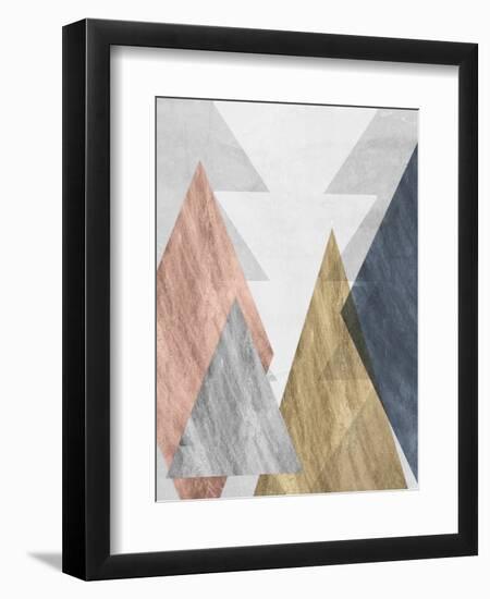 Peaks II-Jennifer Goldberger-Framed Art Print