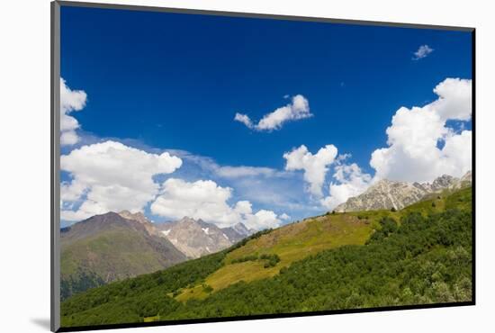 Peaks of Svaneti mountains near Adishi-Jan Miracky-Mounted Photographic Print
