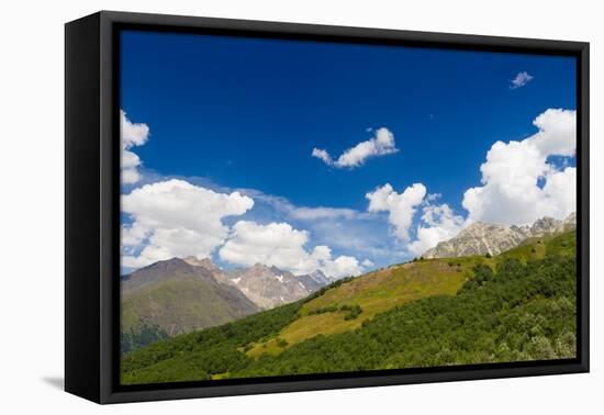 Peaks of Svaneti mountains near Adishi-Jan Miracky-Framed Premier Image Canvas